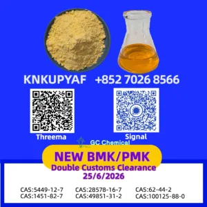 PMK CAS 28578-16-7 positioned together with BMK CAS 5449-12-7