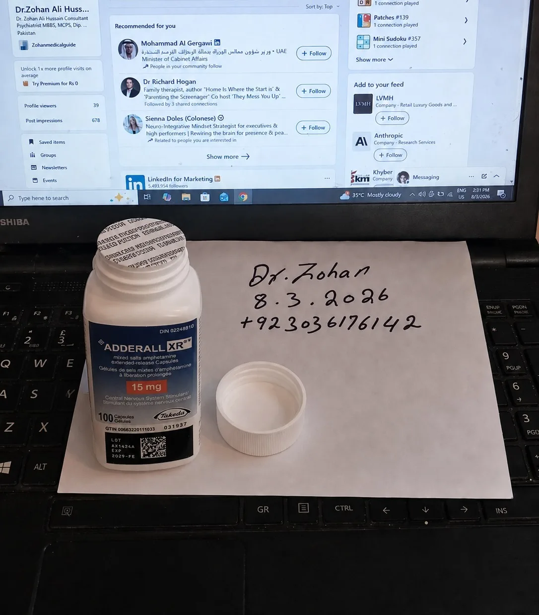 Adderall XR (extended‑release) 15 mg Buy Adderall