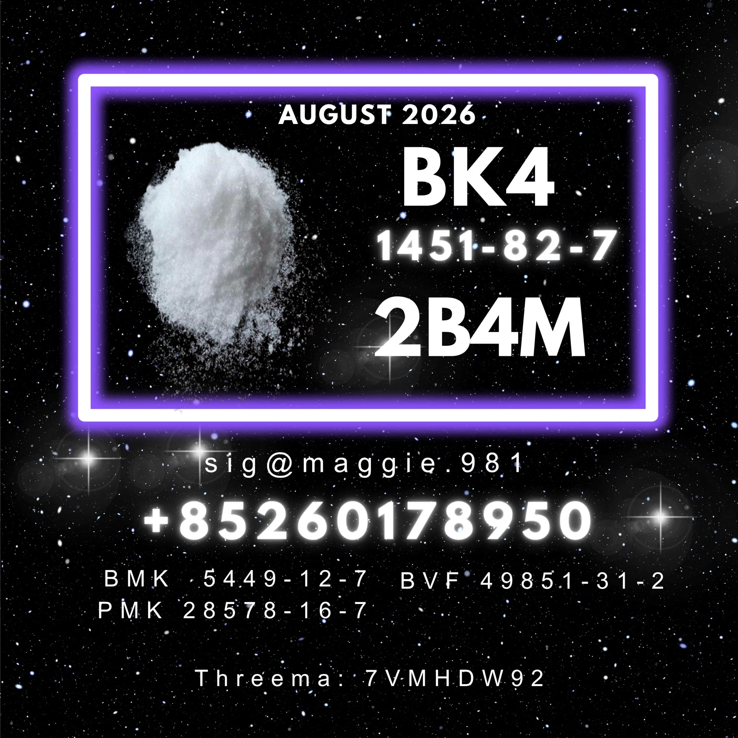 BK4-2b4m-CAS-1451-82-7-white-powder-closeup 2b4m 1451-82-7 Stable performance