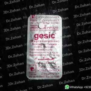 Gesic (Buprenorphine 0.2 mg) Sublingual Tablets