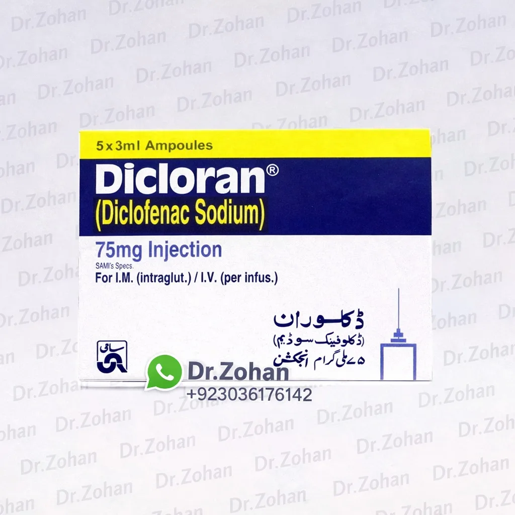 Dicloran Injection 75 mg/3 mL 5 Ampx3 mL Dicloran (Diclofenac Sodium) Injection