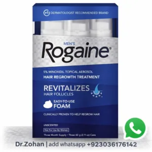 Men’s Rogaine 5% Minoxidil Foam for Hair Loss and Hair Regrowth, Topical Treatment for Thinning Hair, 3-Month Supply,2.11 Ounce (Pack of 3)
