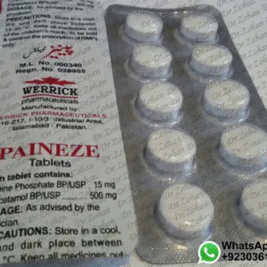 Codeine Phosphate BP/USP 15 mg Paracetamol (Acetaminophen) BP/USP 500 mg