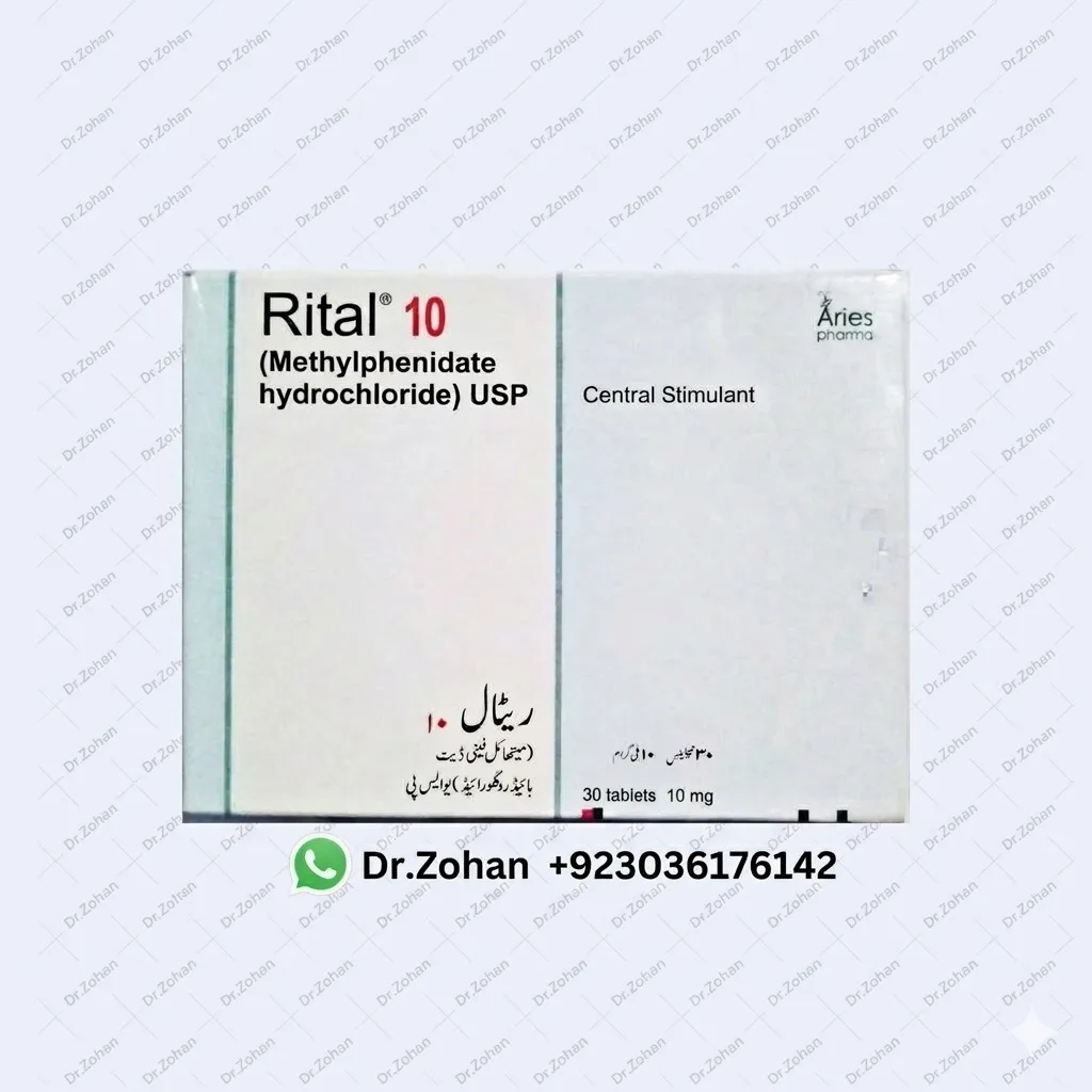 Rital tablet 10 mg 3×10’s (Methylphenidate) Rital tablet 10 mg 3×10’s (Methylphenidate)