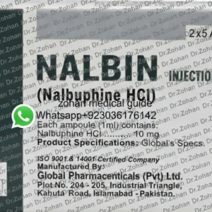 Nalbuphine HCl Nalbuphine Injection Nalbin 10mg Nalbin 20mg Nalbuphine Hydrochloride Pain Relief Injection Opioid Analgesic Mixed Agonist-Antagonist Global Pharmaceuticals Nalbin