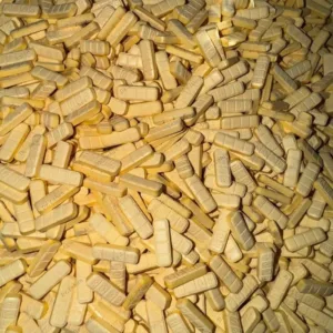 Yellow Xanax, School Bus Bars, R039, Alprazolam 2mg, Benzodiazepine, Anti-anxiety, Panic disorder