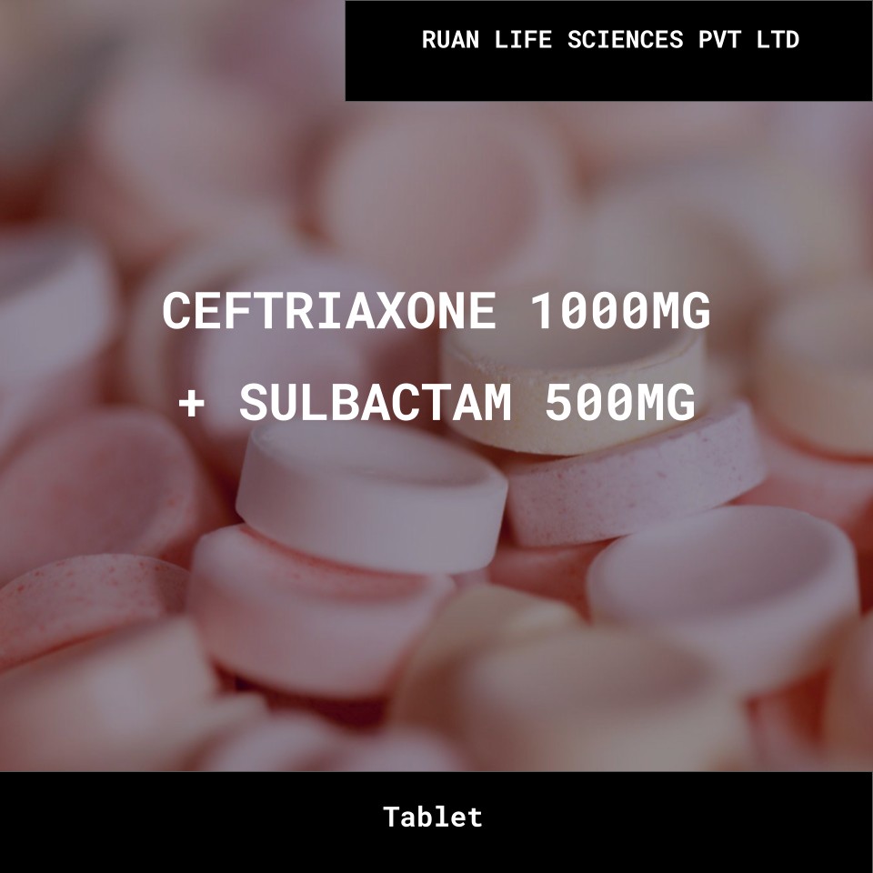 CEFTRIAXONE 1000MG + SULBACTAM 500MG- RUAN LIFE SCIENCES PVT LTD Bulk CEFTRIAXONE 1000MG SULBACTAM 500MG RUAN LIFE SCIENCES PVT LTD Wholesale Supplies