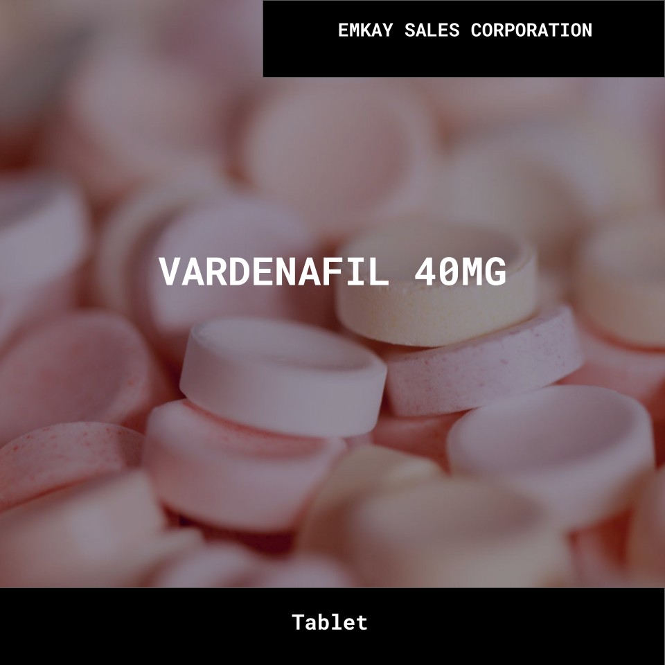 VARDENAFIL 40MG- EMKAY SALES CORPORATION Bulk VARDENAFIL 40MG EMKAY SALES CORPORATION Wholesale Supplies