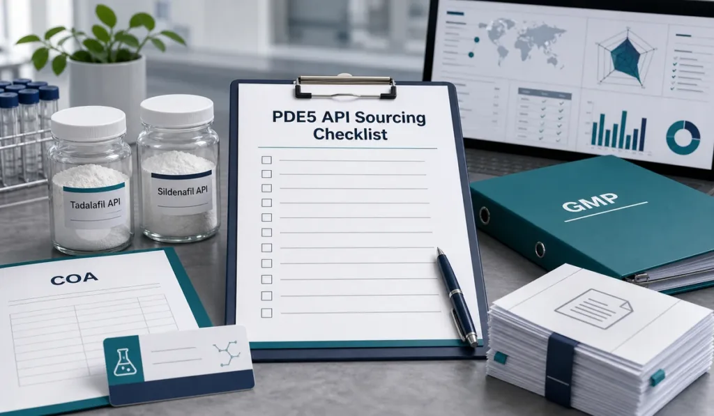 PDE5 API sourcing document checklist for Tadalafil and Sildenafil APIs