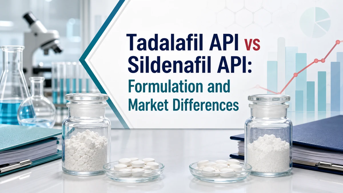 Tadalafil API vs Sildenafil API formulation and market differences