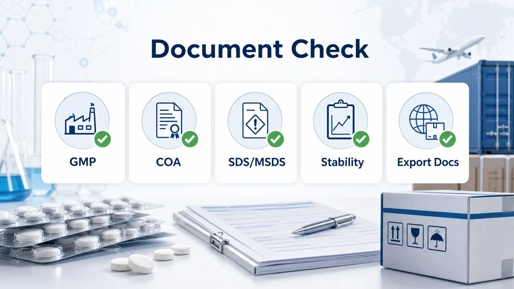 tadalafil tablets document checks for distributors