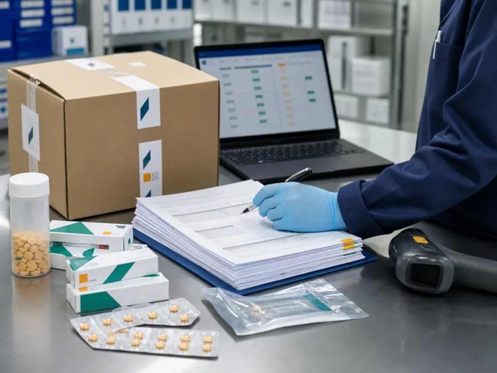 Quality review of Tadalafil API and tablet shipment documents before US-bound procurement