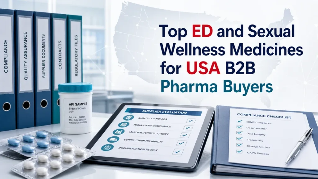 Top ED and Sexual Wellness Medicines for USA B2B Pharma Buyers