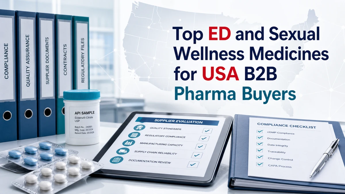 Top ED and Sexual Wellness Medicines for USA B2B Pharma Buyers